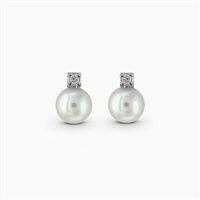 Orecchini Lucciole Gioielli Donna in Oro bianco Perla OR005/6 - OR005/6